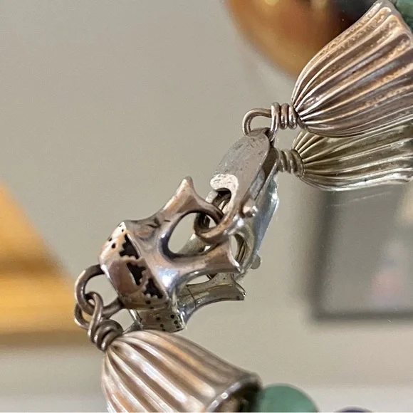 Navajo Sterling Silver Turquoise Fetish Native American Watch - Picture 8 of 9